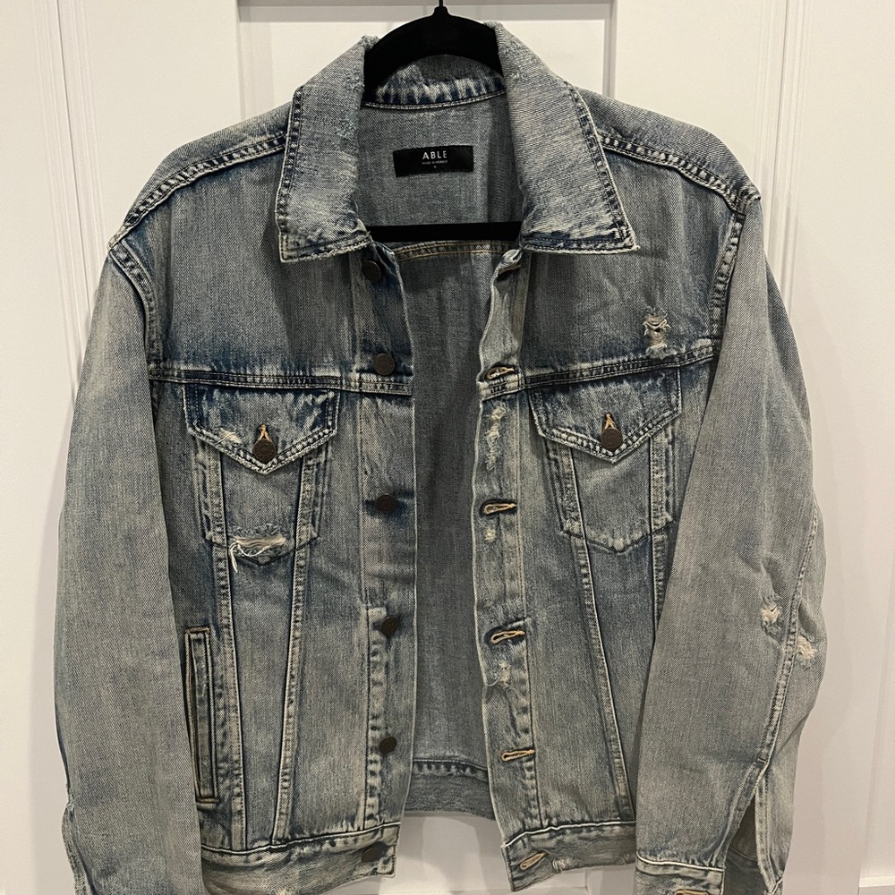 Able Marley Denim Fabric with Black Label